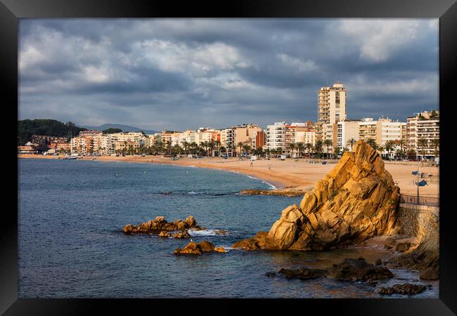 Lloret de Mar on Costa Brava in Spain Framed Print by Artur Bogacki