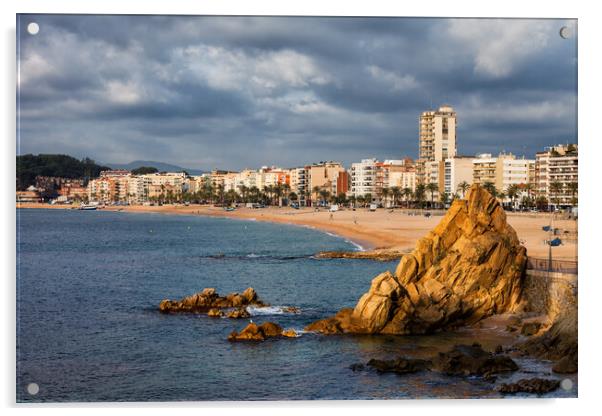 Lloret de Mar on Costa Brava in Spain Acrylic by Artur Bogacki