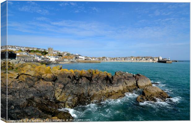 St Ives bay Canvas Print by Ed Whiting