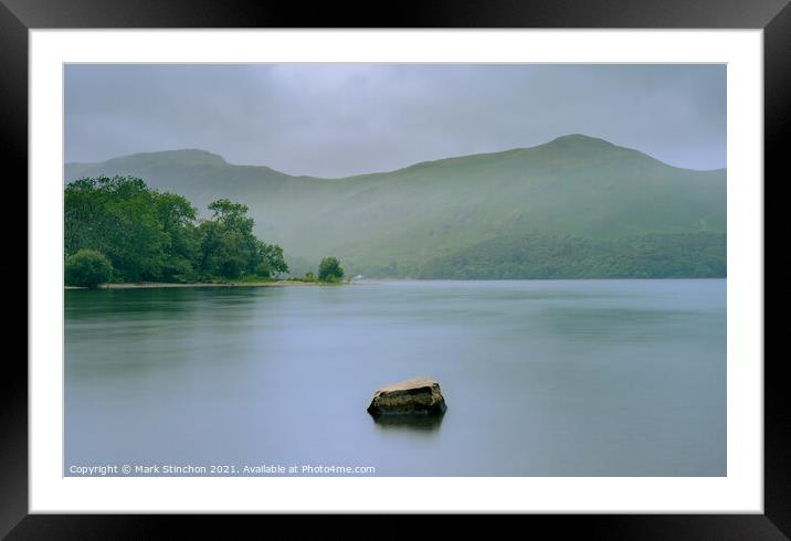 Derent Water Lake District Framed Mounted Print by Mark Stinchon