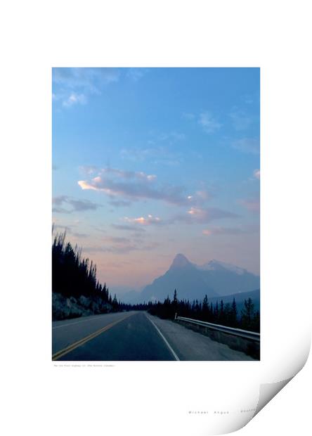 Ice Trail Highway (I) (Rockies [Canada]) Print by Michael Angus
