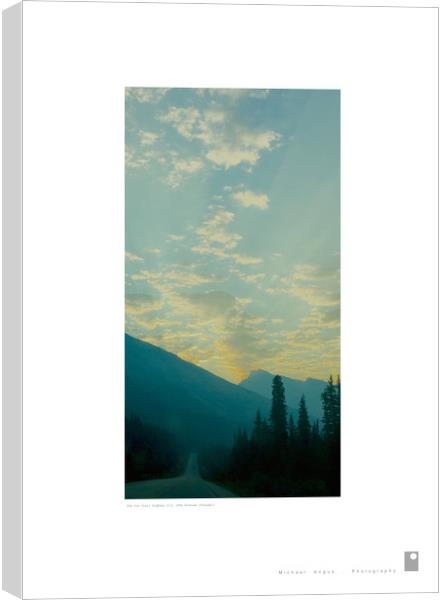 Ice Trail Highway (II) (Rockies [Canada]) Canvas Print by Michael Angus