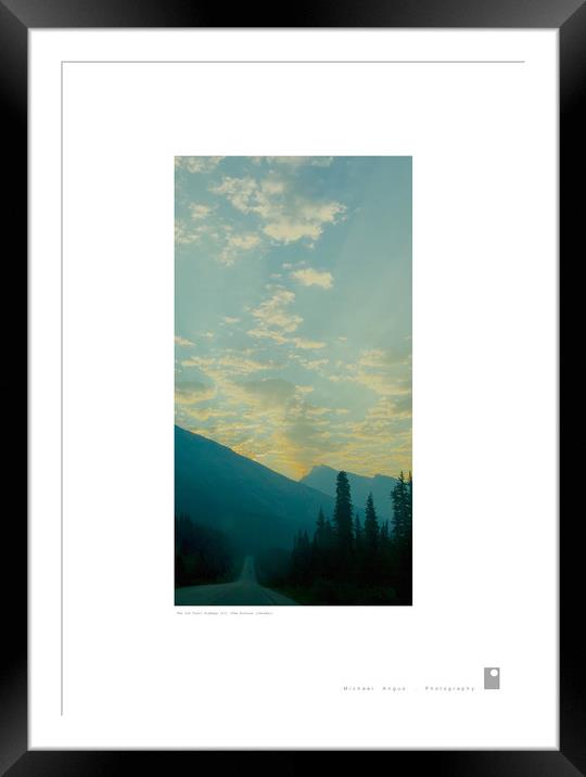 Ice Trail Highway (II) (Rockies [Canada]) Framed Mounted Print by Michael Angus