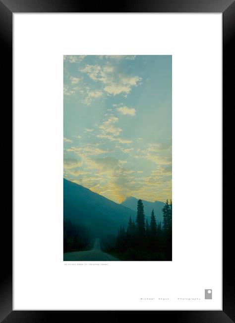 Ice Trail Highway (II) (Rockies [Canada]) Framed Print by Michael Angus