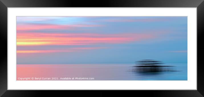 Majestic Sunset at Brighton West Pier ICM Framed Mounted Print by Beryl Curran