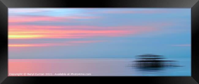 Majestic Sunset at Brighton West Pier ICM Framed Print by Beryl Curran