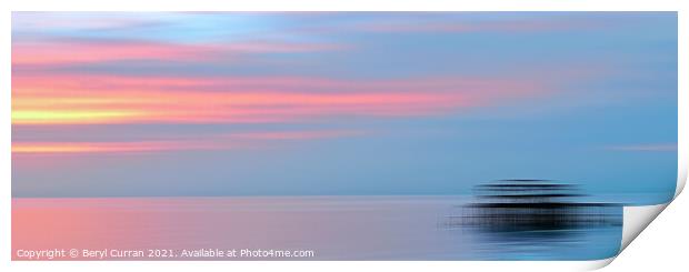 Majestic Sunset at Brighton West Pier ICM Print by Beryl Curran