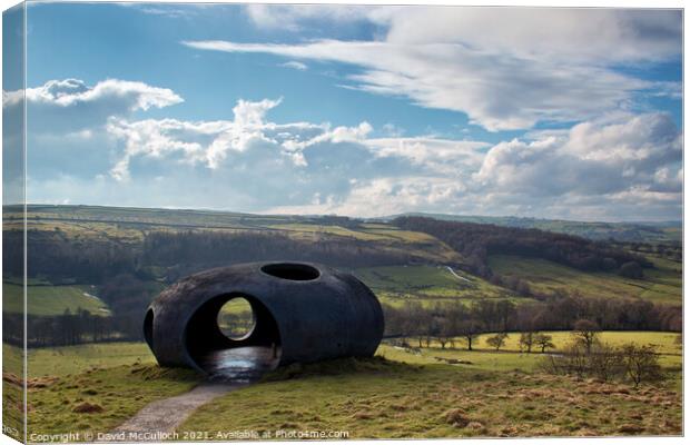 Atom on the hill Canvas Print by David McCulloch