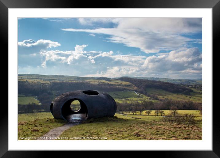 Atom on the hill Framed Mounted Print by David McCulloch