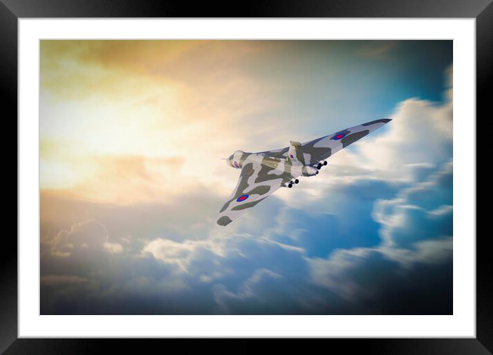 Vulcan Sun Framed Mounted Print by J Biggadike