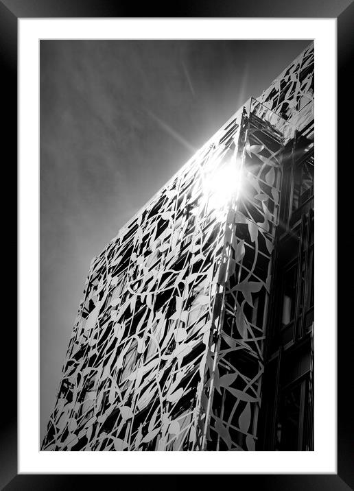 Norrkoping Magnentus Tower Monochromatic Framed Mounted Print by Antony McAulay