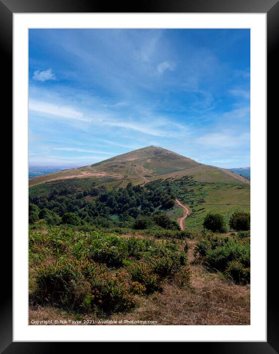 The Malvern Hills Framed Mounted Print by Nik Taylor