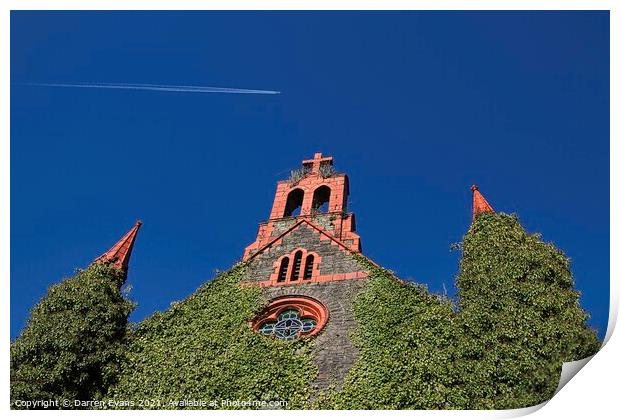 Ivy Covered Church Print by Darren Evans