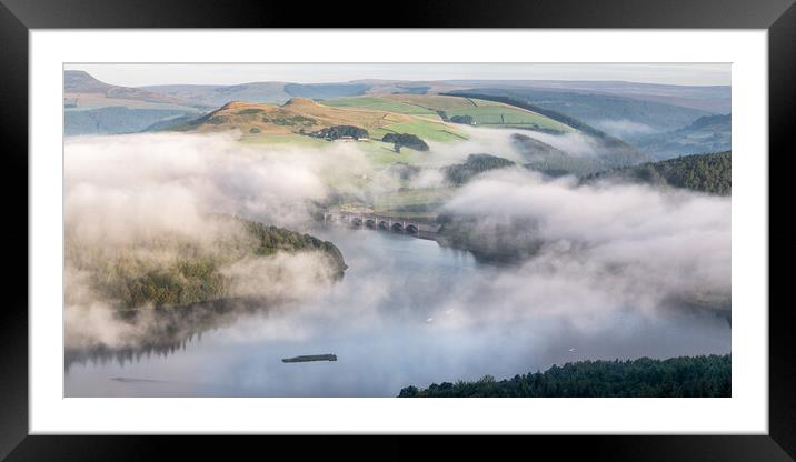 Glimpses of Ladybower Reservoir Framed Mounted Print by David Semmens