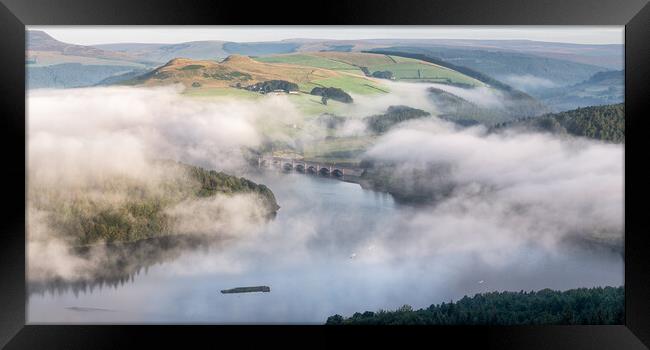 Glimpses of Ladybower Reservoir Framed Print by David Semmens