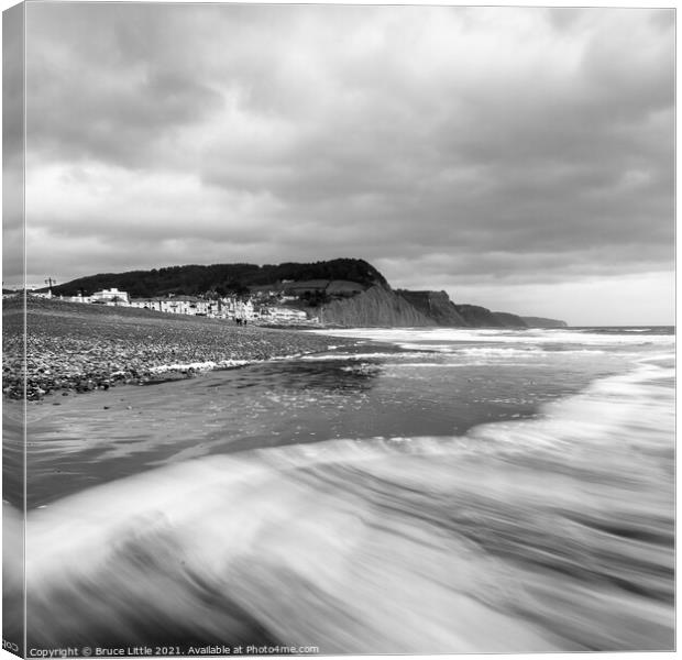 Sidmouth Swoosh Canvas Print by Bruce Little