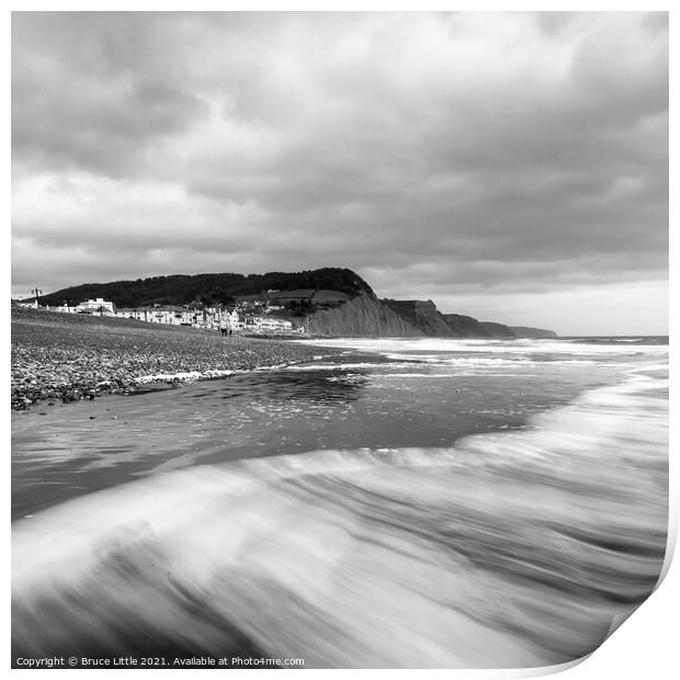 Sidmouth Swoosh Print by Bruce Little