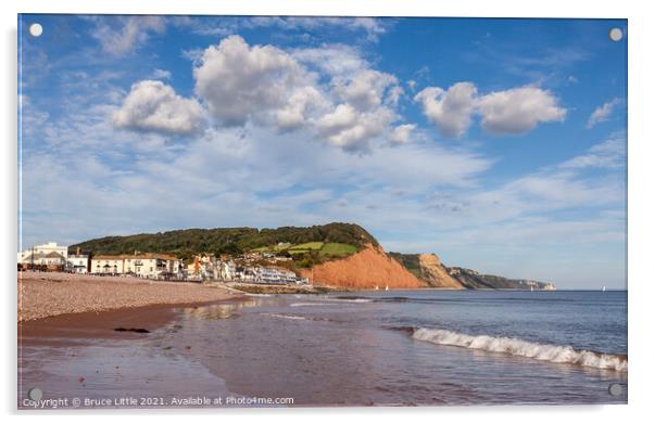 Sunny Sidmouth Acrylic by Bruce Little