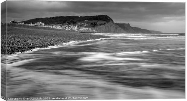 Sidmouth Swoosh II Canvas Print by Bruce Little