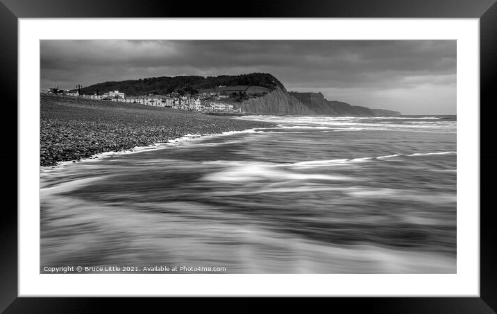 Sidmouth Swoosh II Framed Mounted Print by Bruce Little