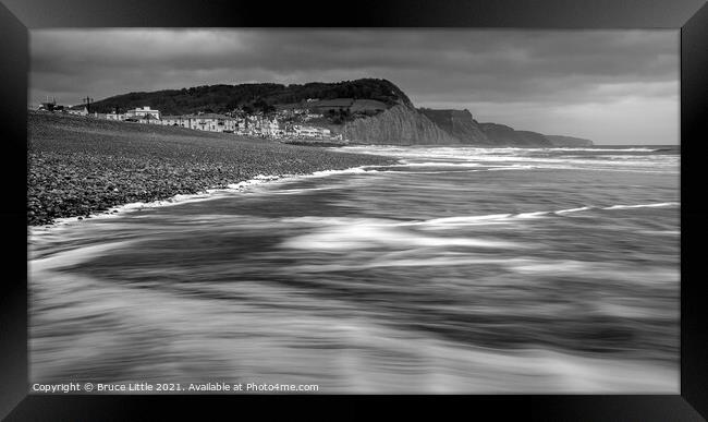 Sidmouth Swoosh II Framed Print by Bruce Little