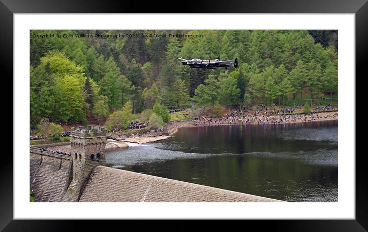 The Dambusters  - Flying over The Derwent Dam Framed Mounted Print by Colin Williams Photography