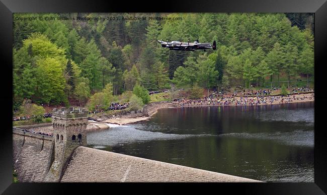 The Dambusters  - Flying over The Derwent Dam Framed Print by Colin Williams Photography