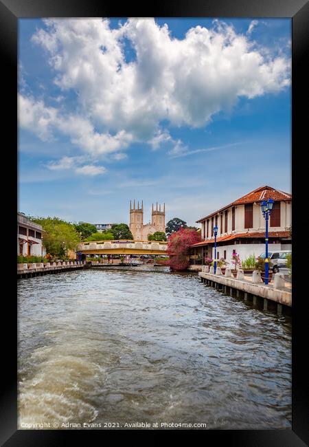 Church of St. Francis Xavier Malacca Framed Print by Adrian Evans