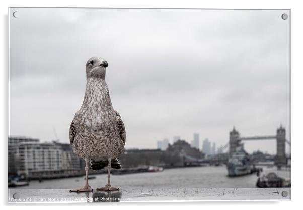 Gull's Eye View of London Acrylic by Jim Monk