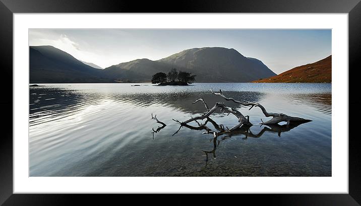 Crummock Water Framed Mounted Print by Richard Peck