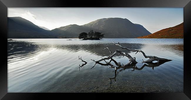 Crummock Water Framed Print by Richard Peck
