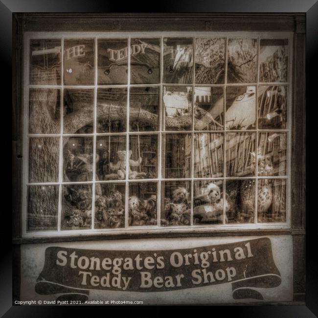 Teddy Bear Shop Vintage Framed Print by David Pyatt
