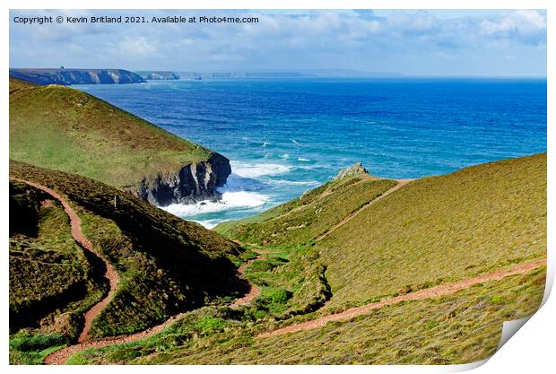 chapel porth cornwall Print by Kevin Britland