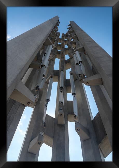 September 11, 2001 memorial site for Flight 93 in Shanksville Pe Framed Print by Steve Heap