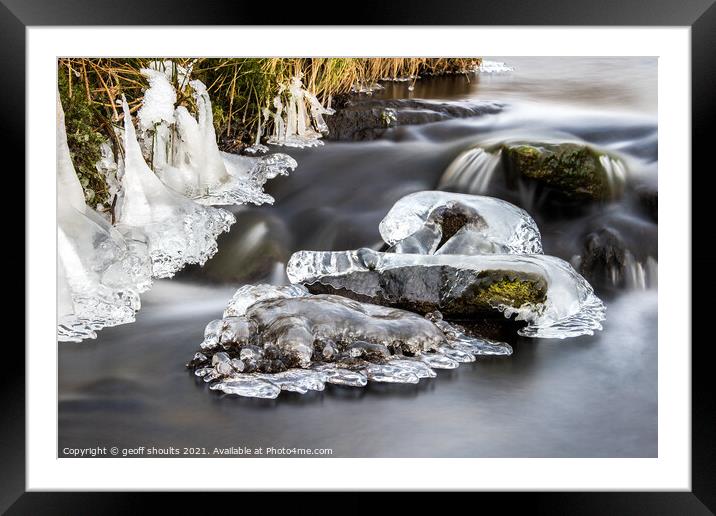 Ice Framed Mounted Print by geoff shoults