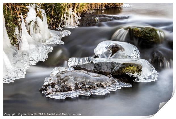 Ice Print by geoff shoults
