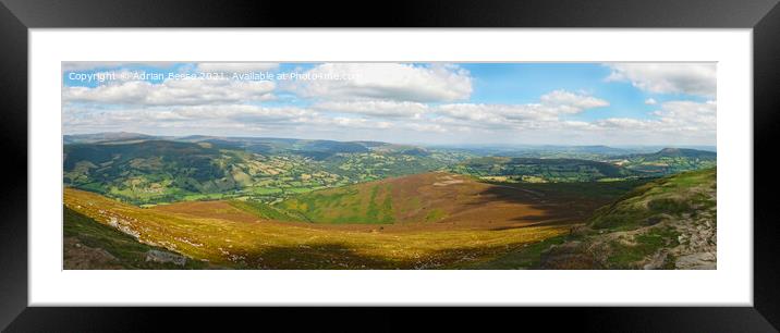 View from the Sugarloaf Framed Mounted Print by Adrian Beese
