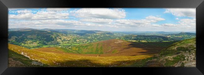View from the Sugarloaf Framed Print by Adrian Beese