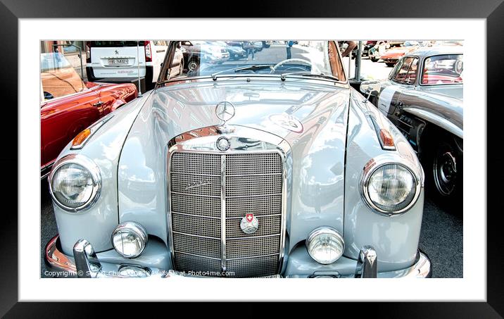 Mercedes-Benz W180 Vintage Car - a classic Framed Mounted Print by Travel and Pixels 