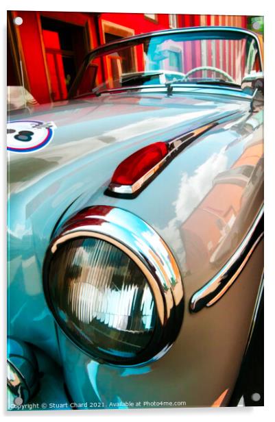 Mercedes-Benz W180 Vintage Car Acrylic by Travel and Pixels 