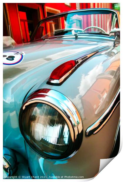 Mercedes-Benz W180 Vintage Car Print by Travel and Pixels 