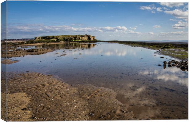 Hilbre Island Reflections Canvas Print by Wendy Williams CPAGB