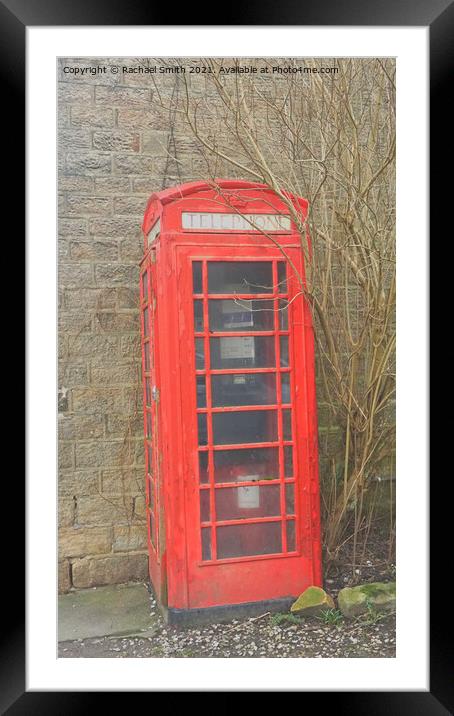 telephone box Framed Mounted Print by Rachael Smith