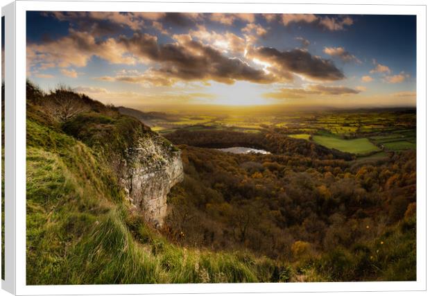 Sutton bank  sunset Yorkshire 273 Canvas Print by PHILIP CHALK