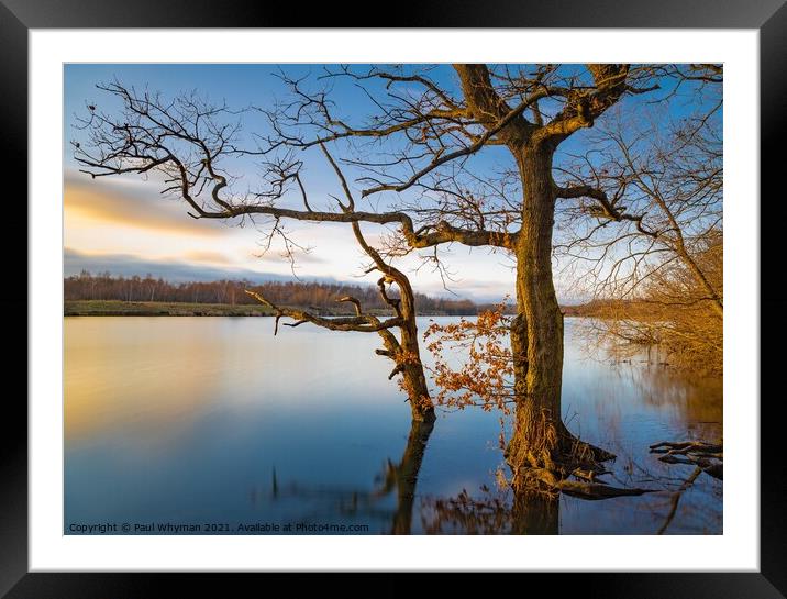 Calming sunset Framed Mounted Print by Paul Whyman
