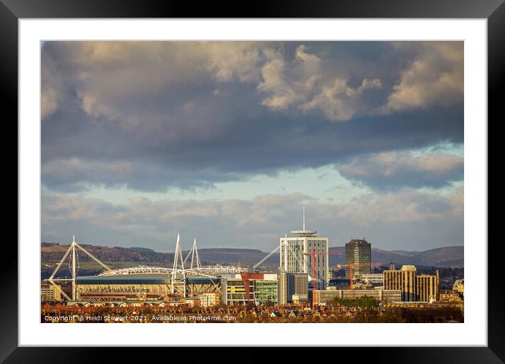 Cardiff View Framed Mounted Print by Heidi Stewart