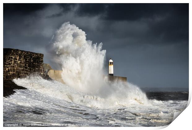 The Power of the Sea Print by Heidi Stewart