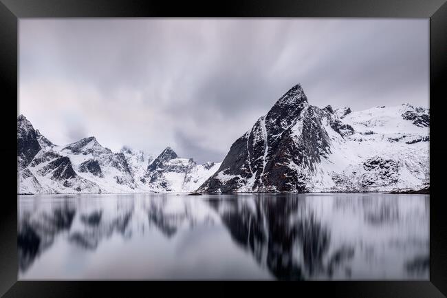 Peaks of Northern Norway Framed Print by Eirik Sørstrømmen