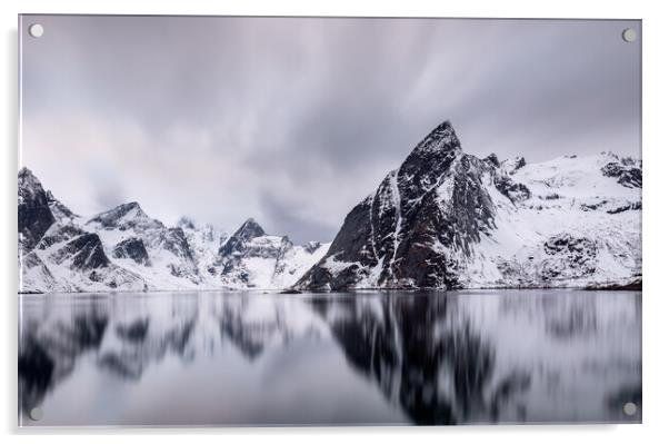 Peaks of Northern Norway Acrylic by Eirik Sørstrømmen