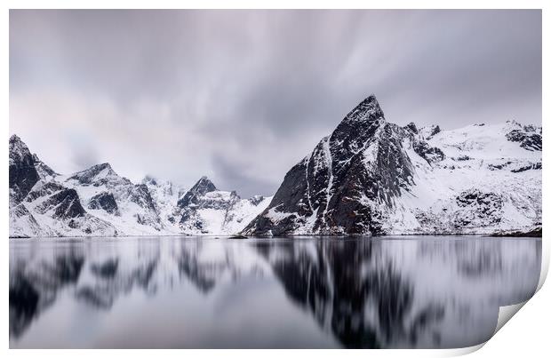 Peaks of Northern Norway Print by Eirik Sørstrømmen